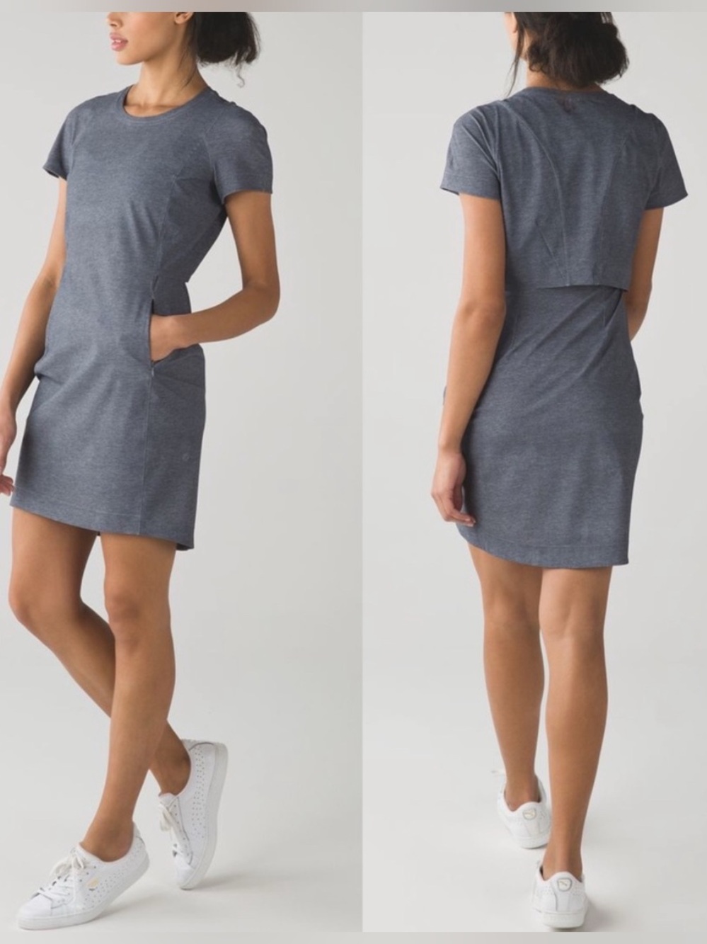 lululemon athletica gray  Mini Dress